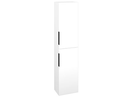 Vysoká skříň DOS SV1D2 35 - N01 Bílá lesk / Úchytka T07 / M01 Bílá mat / Pravé