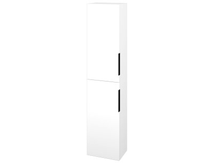 Vysoká skříň DOS SV1D2 35 - N01 Bílá lesk / Úchytka T07 / M01 Bílá mat / Levé
