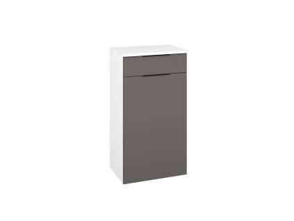 Nízká skříňka DOS SNDZ 50 - N01 Bílá lesk / Úchytka T07 / N06 Lava / Pravé