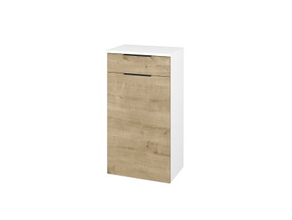 Nízká skříňka DOS SNDZ 50 - N01 Bílá lesk / Úchytka T07 / D09 Arlington / Levé