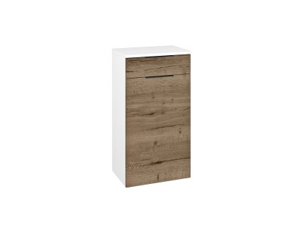 Nízká skříňka DOS SNDZ 50 - N01 Bílá lesk / Úchytka T07 / D21 Tobacco / Pravé