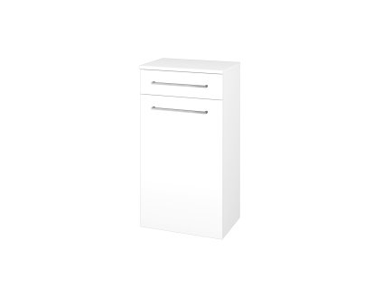 Nízká skříňka DOS SNDZ 50 - N01 Bílá lesk / Úchytka T04 / N01 Bílá lesk / Pravé
