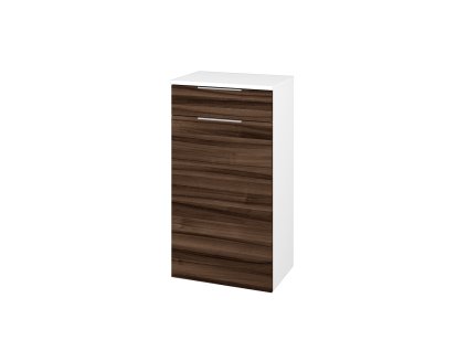 Nízká skříňka DOS SNDZ 50 - N01 Bílá lesk / Úchytka T05 / D06 Ořech / Pravé