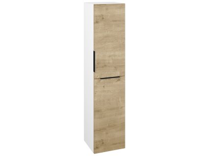 Vysoká skříň s košem DOS SVD2K 35 - N01 Bílá lesk / Úchytka T07 / D09 Arlington / Pravé