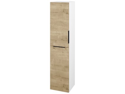 Vysoká skříň s košem DOS SVD2K 35 - N01 Bílá lesk / Úchytka T07 / D09 Arlington / Levé