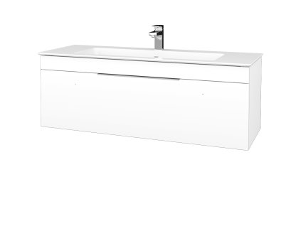 Koupelnová skříňka ASTON SZZ 120 - N01 Bílá lesk / Úchytka T05 / L01 Bílá vysoký lesk