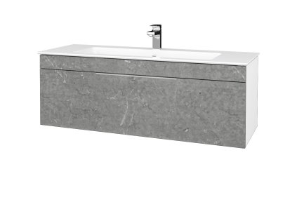 Koupelnová skříňka ASTON SZZ 120 - N01 Bílá lesk / Úchytka T05 / D20 Galaxy