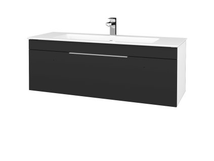 Koupelnová skříňka ASTON SZZ 120 - N01 Bílá lesk / Úchytka T05 / N03 Graphite
