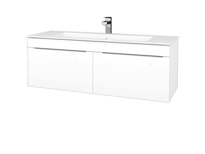 Koupelnová skříňka ASTON SZZ2 120 - N01 Bílá lesk / Úchytka T05 / L01 Bílá vysoký lesk