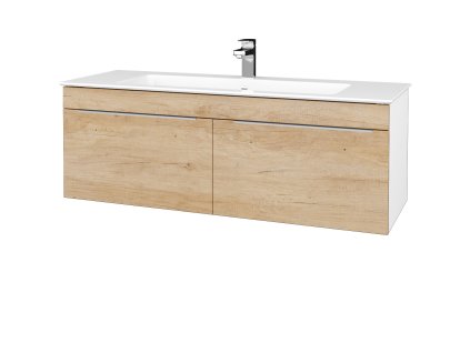 Koupelnová skříňka ASTON SZZ2 120 - N01 Bílá lesk / Úchytka T05 / D15 Nebraska