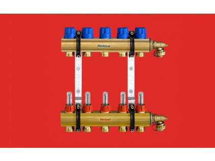 FV THERM rozdělovač s průtokoměry 10 okruhů