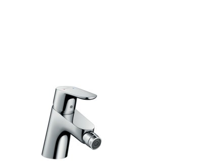 Hansgrohe Focus CHROM Páková bidetová baterie s odtokovou soupravou Push-Open