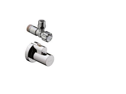 Hansgrohe  CHROM Rohový ventil s krytkou, výtok G 3/8