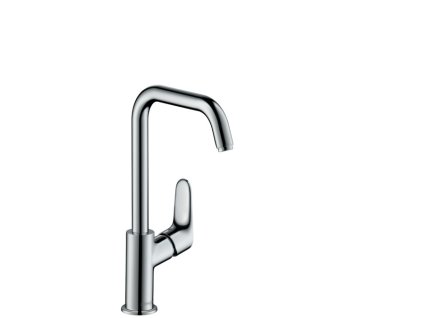 Hansgrohe Focus CHROM Páková umyvadlová baterie 240 s otočným výtokem, bez odtokové soupravy