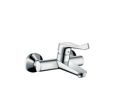 Hansgrohe Focus CHROM Páková umyvadlová baterie na stěnu, s prodlouženou rukojetí