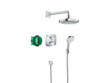 Hansgrohe Croma Select E CHROM sprchový systém pod omítku s termostatem Ecostat E