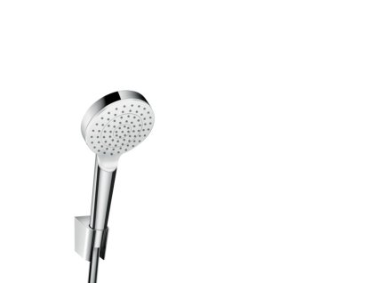 Hansgrohe Crometta bílá/chrom sada se sprchovým držákem 1jet se sprchovou hadicí 125 cm 26690400