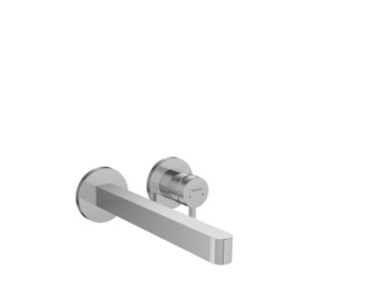 Hansgrohe Finoris CHROM Páková umyvadlová baterie pod omítku, pro montáž na stěnu s výtokem 22,8 cm
