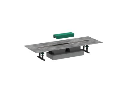 Hansgrohe uBox universal  Úplná sada pro plochou instalaci - 700 pro vrchní sady sprchových žlabů