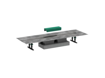 Hansgrohe uBox universal  Úplná sada pro plochou instalaci - 800 pro vrchní sady sprchových žlabů