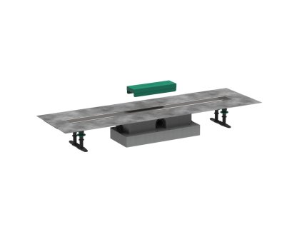 Hansgrohe uBox universal  Úplná sada pro plochou instalaci - 900 pro vrchní sady sprchových žlabů