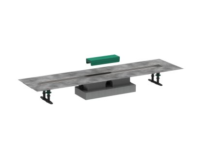 Hansgrohe uBox universal  Úplná sada pro plochou instalaci - 1000 pro vrchní sady sprchových žlabů