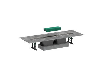 Hansgrohe uBox universal  Úplná sada pro standardní instalaci - 700 pro vrchní sady sprchových žlabů