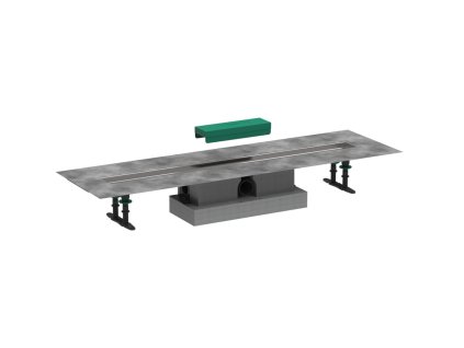 Hansgrohe uBox universal  Úplná sada pro standardní instalaci - 900 pro vrchní sady sprchových žlabů