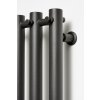 Radiátor Rosendal 266x950mm barva Metalická stříbrná - strukturální