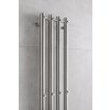 Radiátor Rosendal 950x266mm barva Metalická stříbrná - strukturální