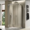 RONAL TOP-LINE S Čtvrtkruh s dvoudílnými posuvnými dveřmi, rádius 550 mm TLSR550905007
