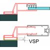 SanSwiss DIVERA Profil k postrannímu upevnění dveří nebo boční stěny (VSP profil není součástí, nutno objednat zvlášť) D22EP.06.2000