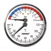 Termomanometr 63mm 1/2" AXIÁLNÍ 0-6bar 120°C TM63A