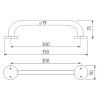 madlo 300x19 mm vykres
