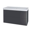Siena, koupelnová skříňka s keramickym umyvadlem 101 cm, antracit mat CN4321