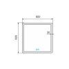 led zrcadlo 600x600 s dotykovym senzorem vykres