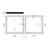cerne led zrcadlo 600x600 s dotykovym senzorem vykres