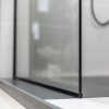 Mereo Sprchová stěna WALK IN, Novea, 140x200 cm, černý ALU, sklo Čiré