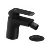 FL 055.20BLM Bidetová stojánková baterie 121 mm s výpustí ClickClack, černá matná