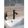 PU 014.21BLM Umyvadlová stojánková baterie 190 mm bez výpusti, černá matná matná