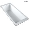 Oltens Langfoss obdélníková vana 140 x 70 cm, akrylátová, lesklá bílá 10001000