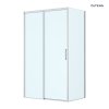 Oltens Breda sprchový kout 120 x 90 cm, obdélníkový, chrom/průhledné sklo 20226100