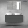 Oltens Vernal sada koupelnového nábytku 120 cm s horní deskou, matná grafitová/matná černá 68468400