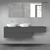 Oltens Vernal sada koupelnového nábytku 180 cm s horní deskou, matná grafitová 68591400