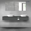 Oltens Vernal sada koupelnového nábytku 180 cm s horní deskou, matná grafitová/matná černá 68660400