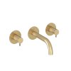 ES 021.60GLB.O1 Vanová podomítková baterie s tělesem, zlato kartáčované