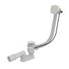 Sifon vanový automat s napouštění m přepade m, délka 57 cm, kov, bílá-lesk A564B