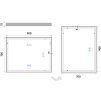 bile led zrcadlo 900x700 s dotykovym senzorem vykres