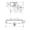 Hansgrohe Ecostat Select CHROM vanový termostat na stěnu
