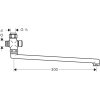Hansgrohe  CHROM Prodloužený otočný výtok 300 mm
